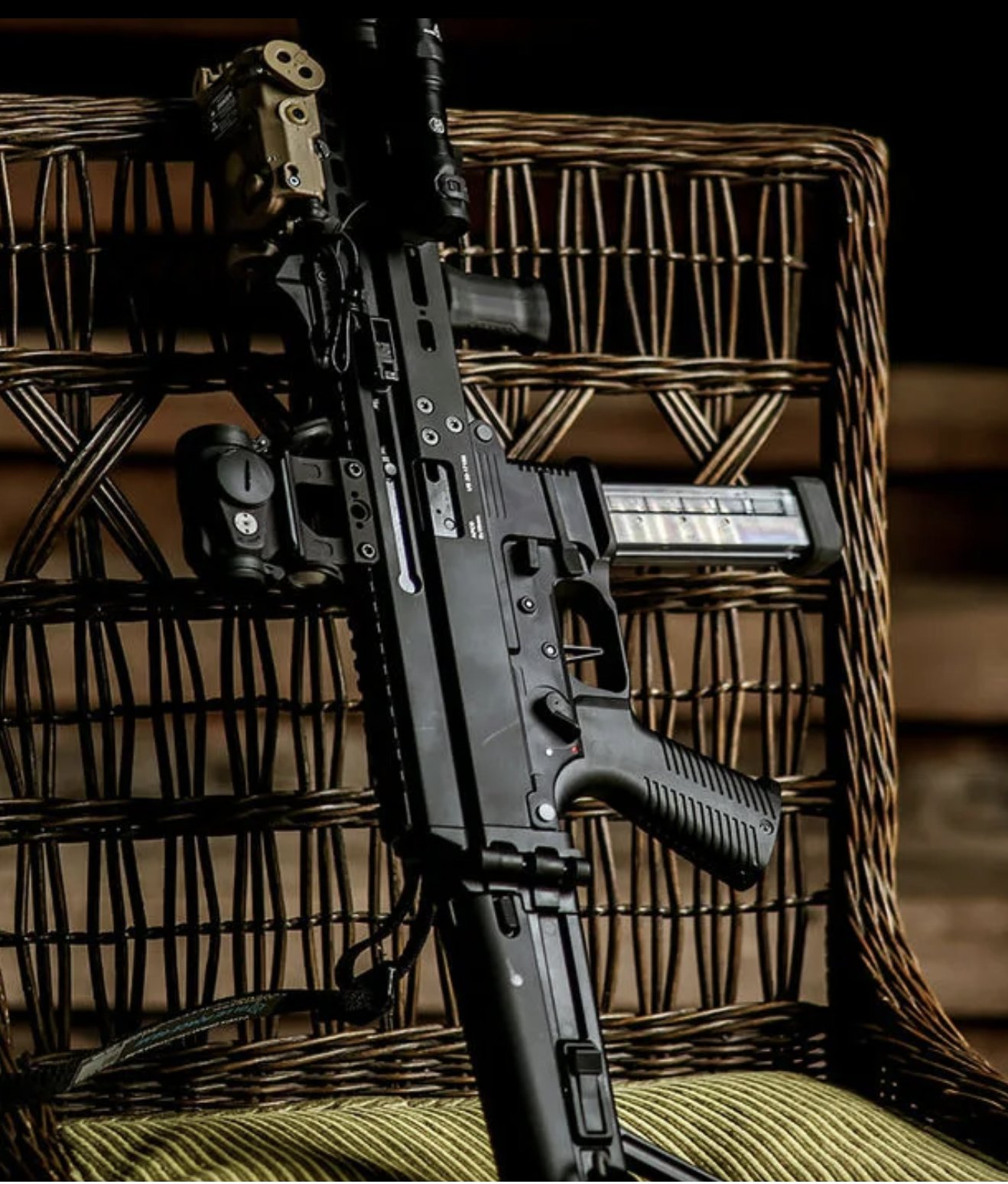 B&T APC9 Pro atmospheric studio composition