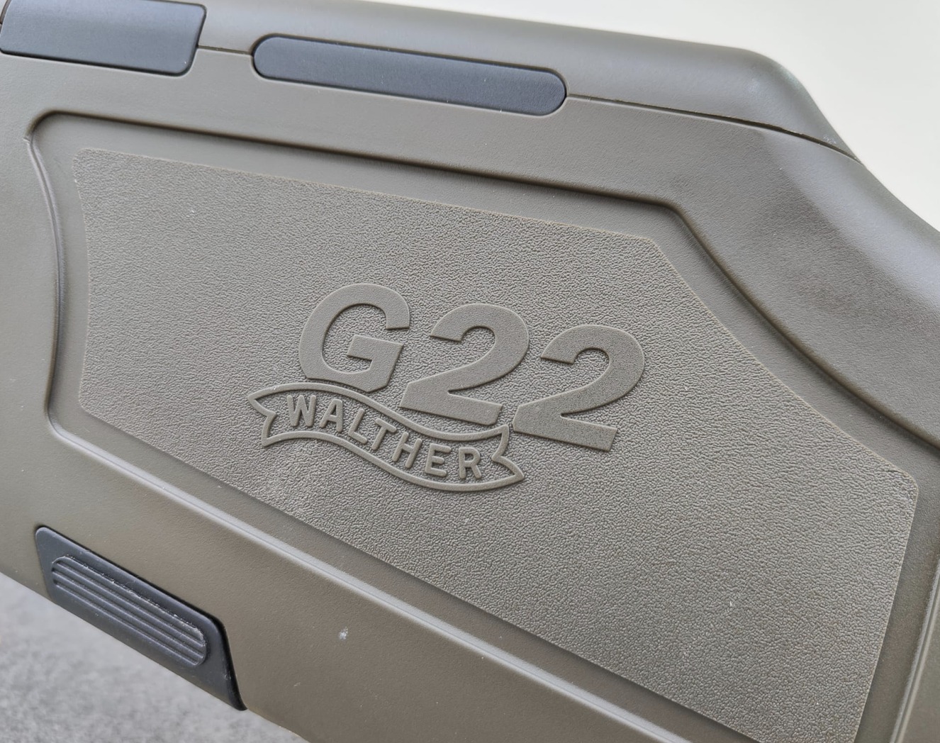 Walther G22 logo close-up