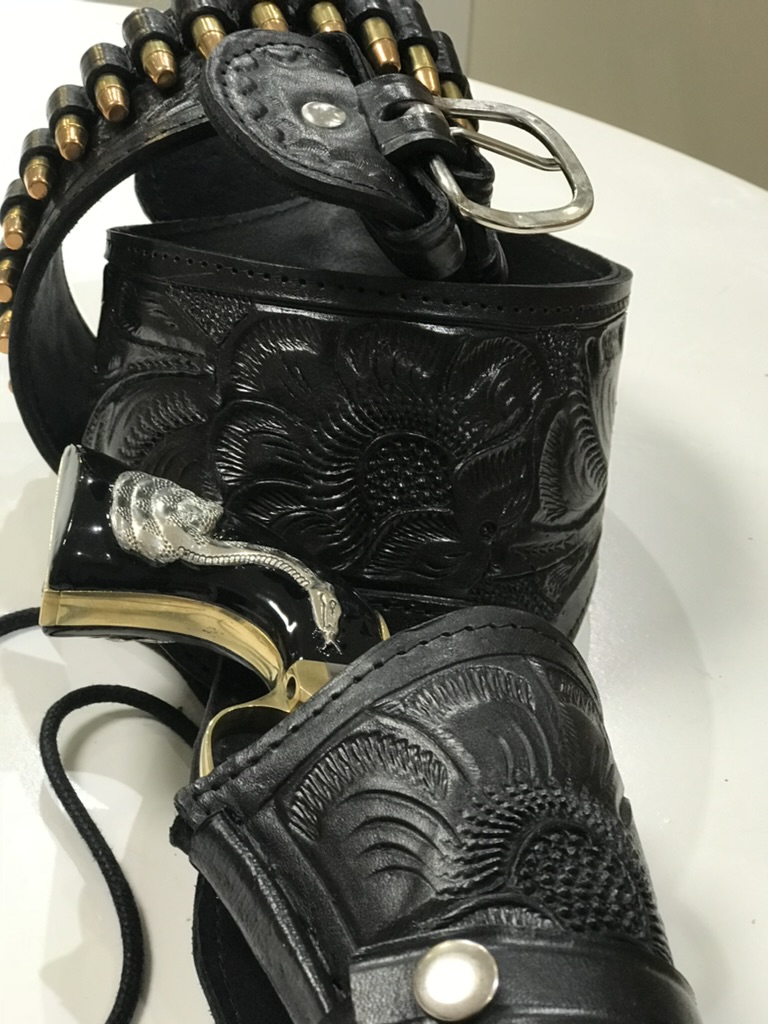 Holster on wall