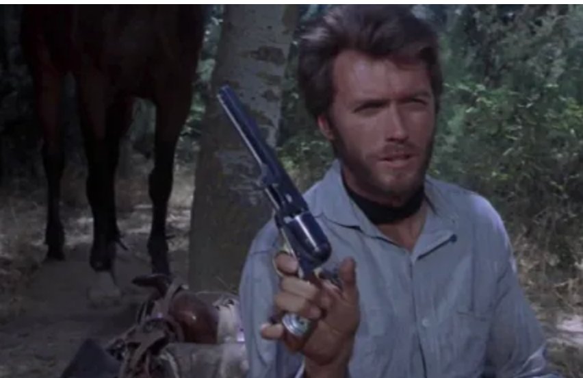 Clint Eastwood film scene