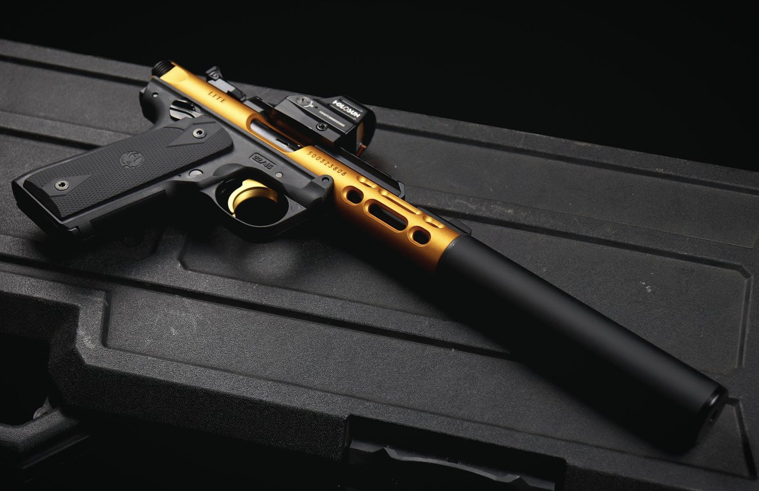Ruger Mark IV Lite on pelican case