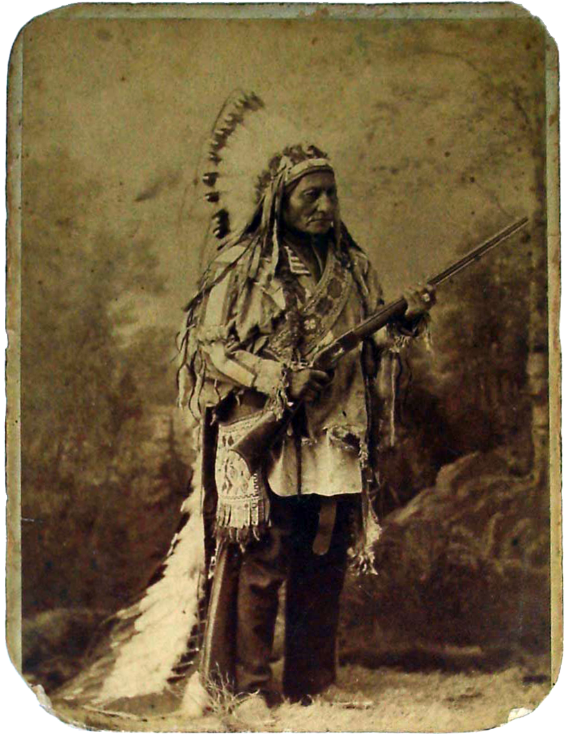 Sitting Bull with Winchester 1866